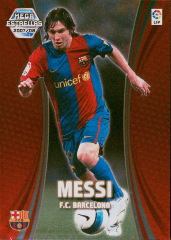 2007-08 Megacracks #387 Lionel Messi Mega Estrellas — front