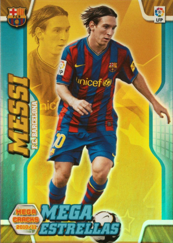 2010-11 Megacracks #389 Lionel Messi Mega Estrellas — front